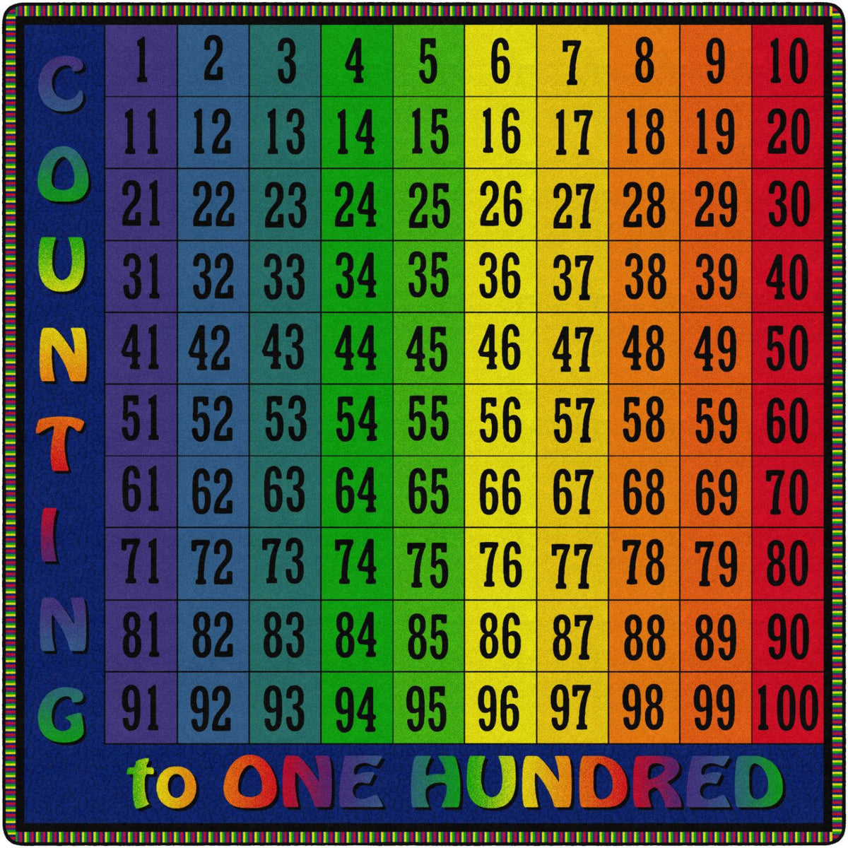 Counting To 100 Rugs
