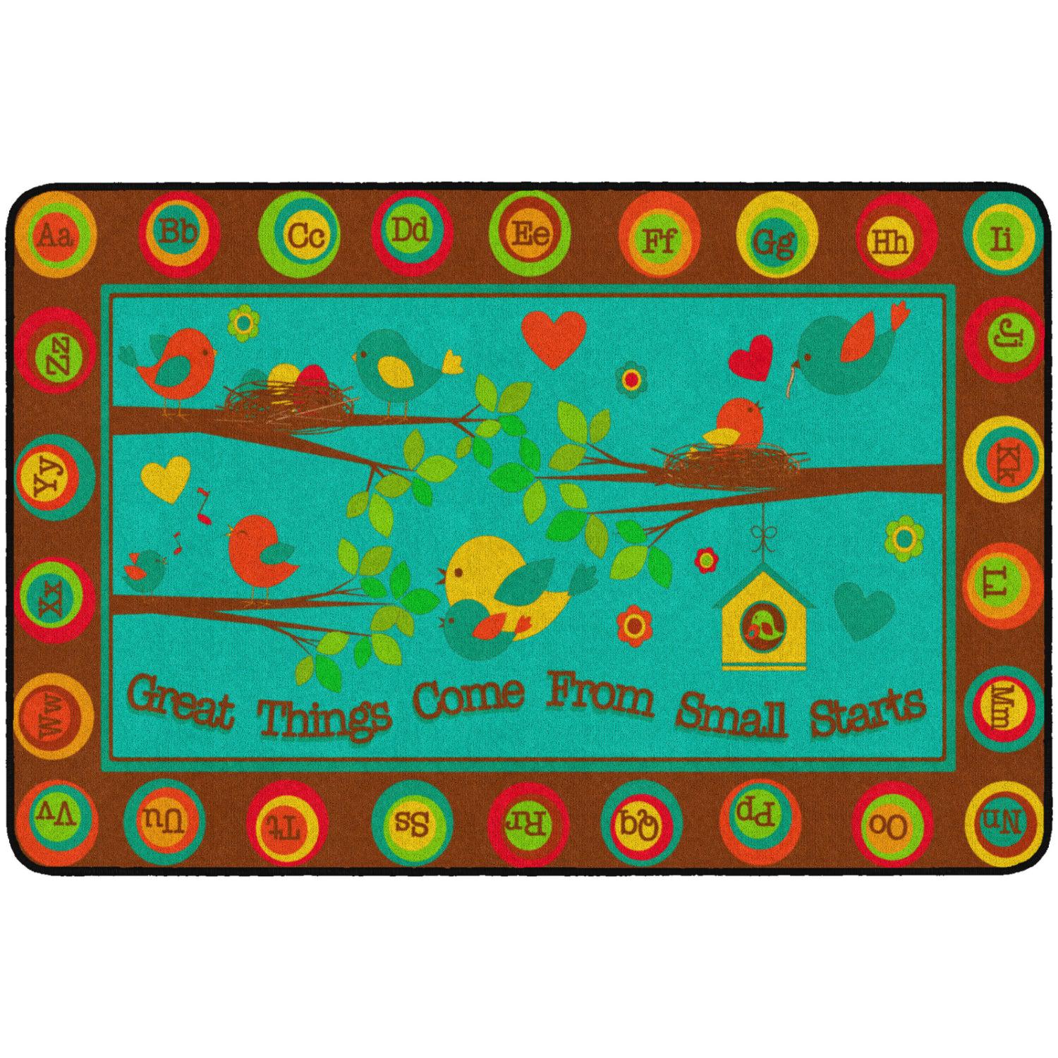 Great Things Come From Small Starts Rugs