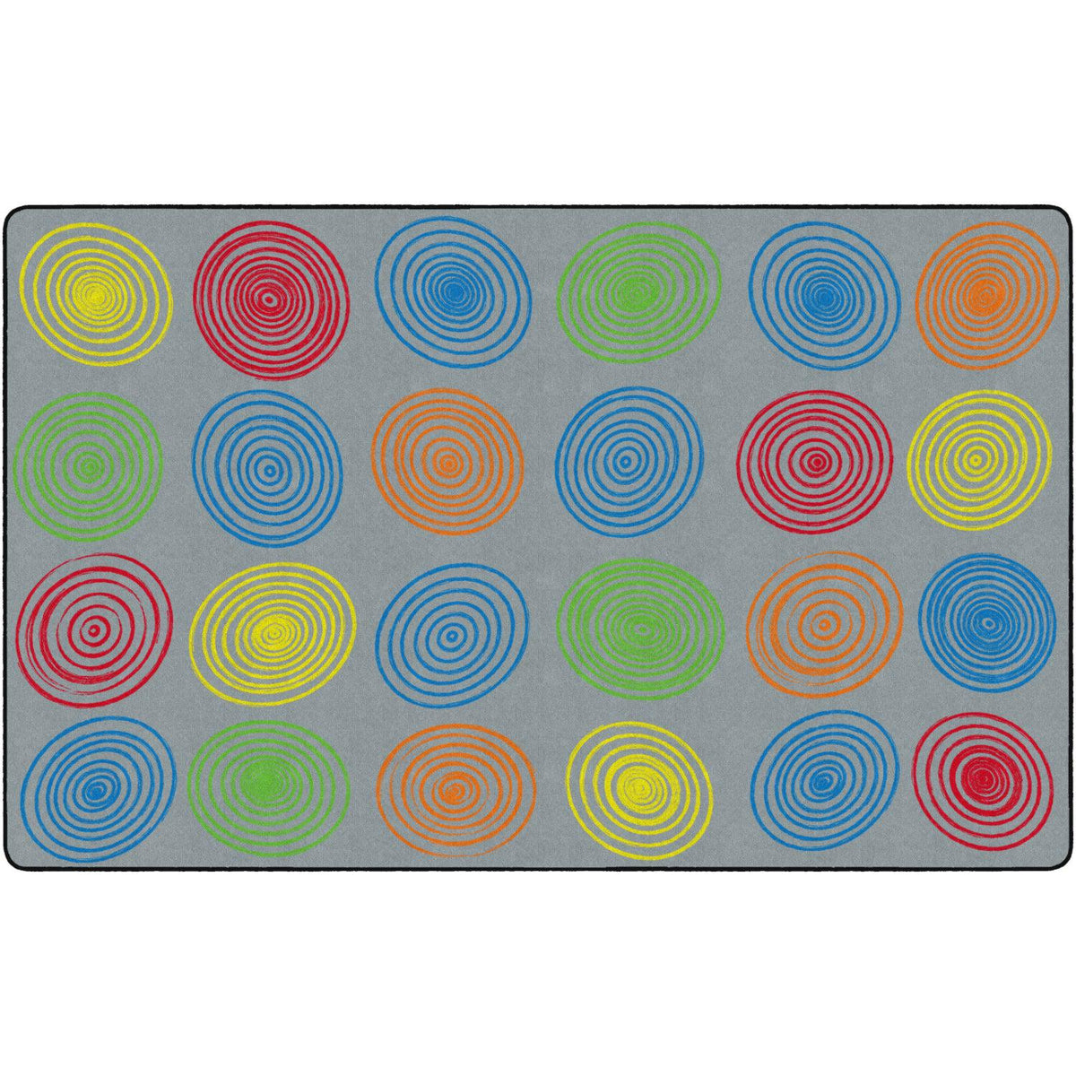 Circles Grey & Multi Rugs