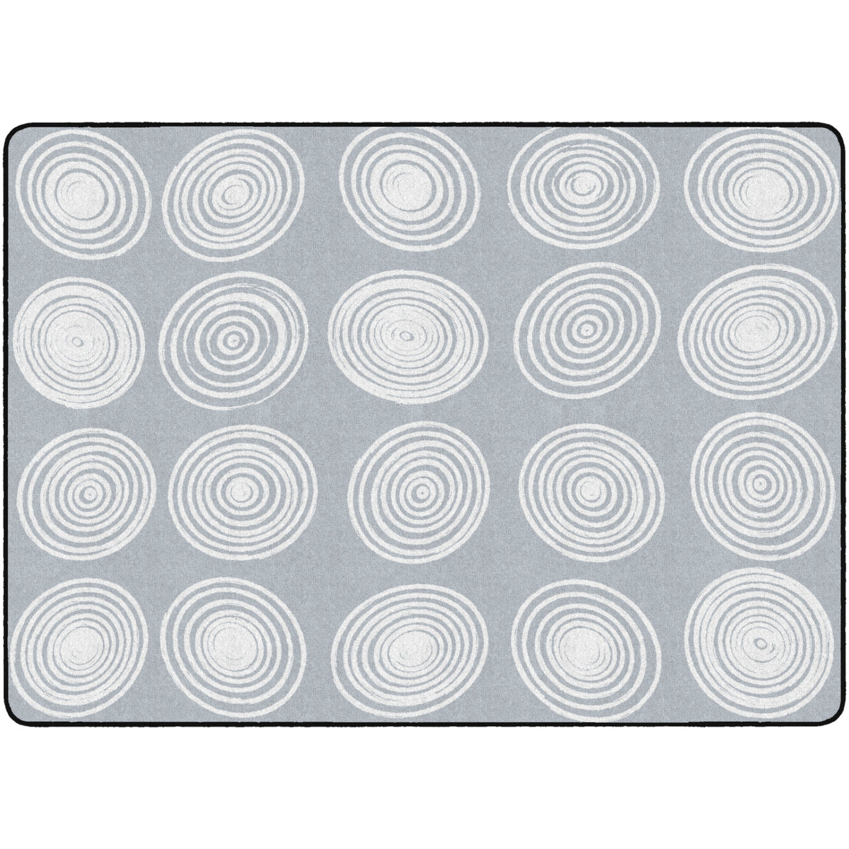 Circles Grey & White Rugs
