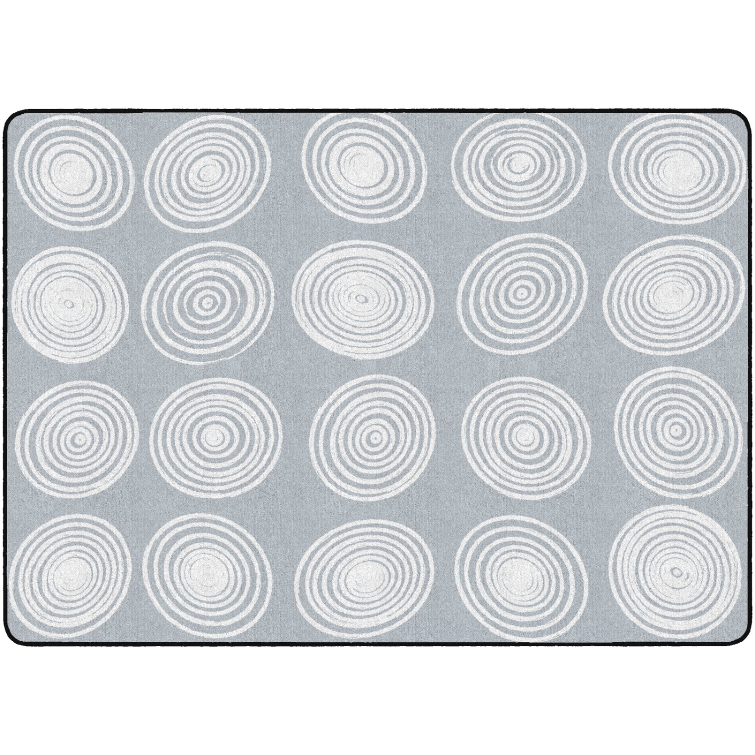 Circles Grey & White Rugs