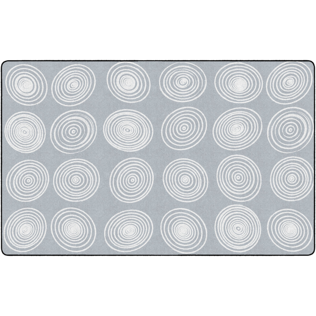 Circles Grey & White Rugs