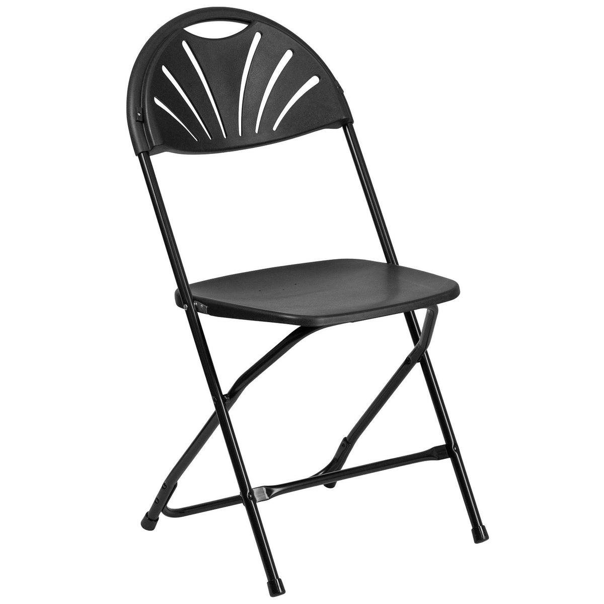 Nextgen Fan Back Plastic Folding Chair, 650 Lb. Capacity