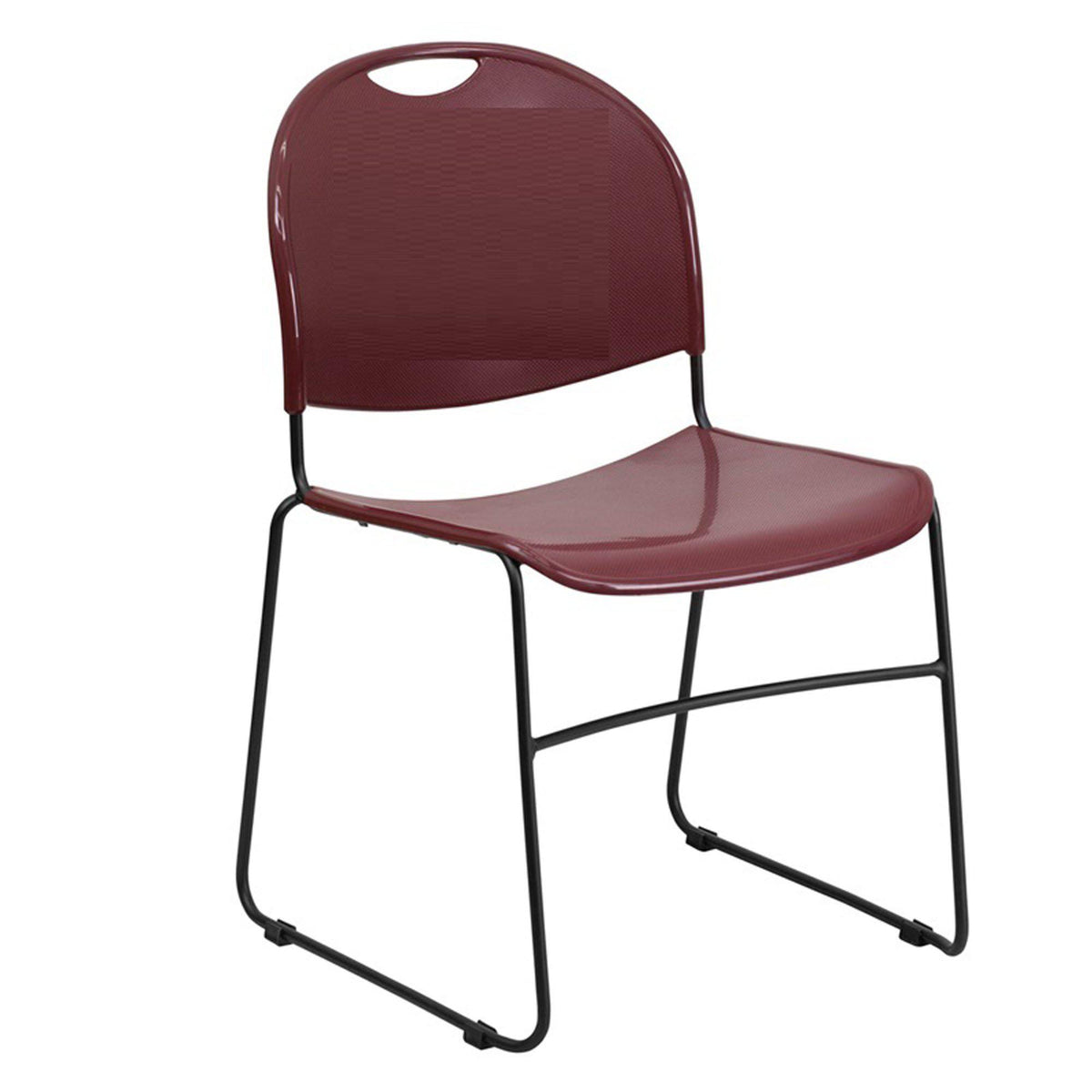 Nextgen High-Density Ultra Compact Stack Chair, 880 lb. Capacity, Black Powder-Coated Frame