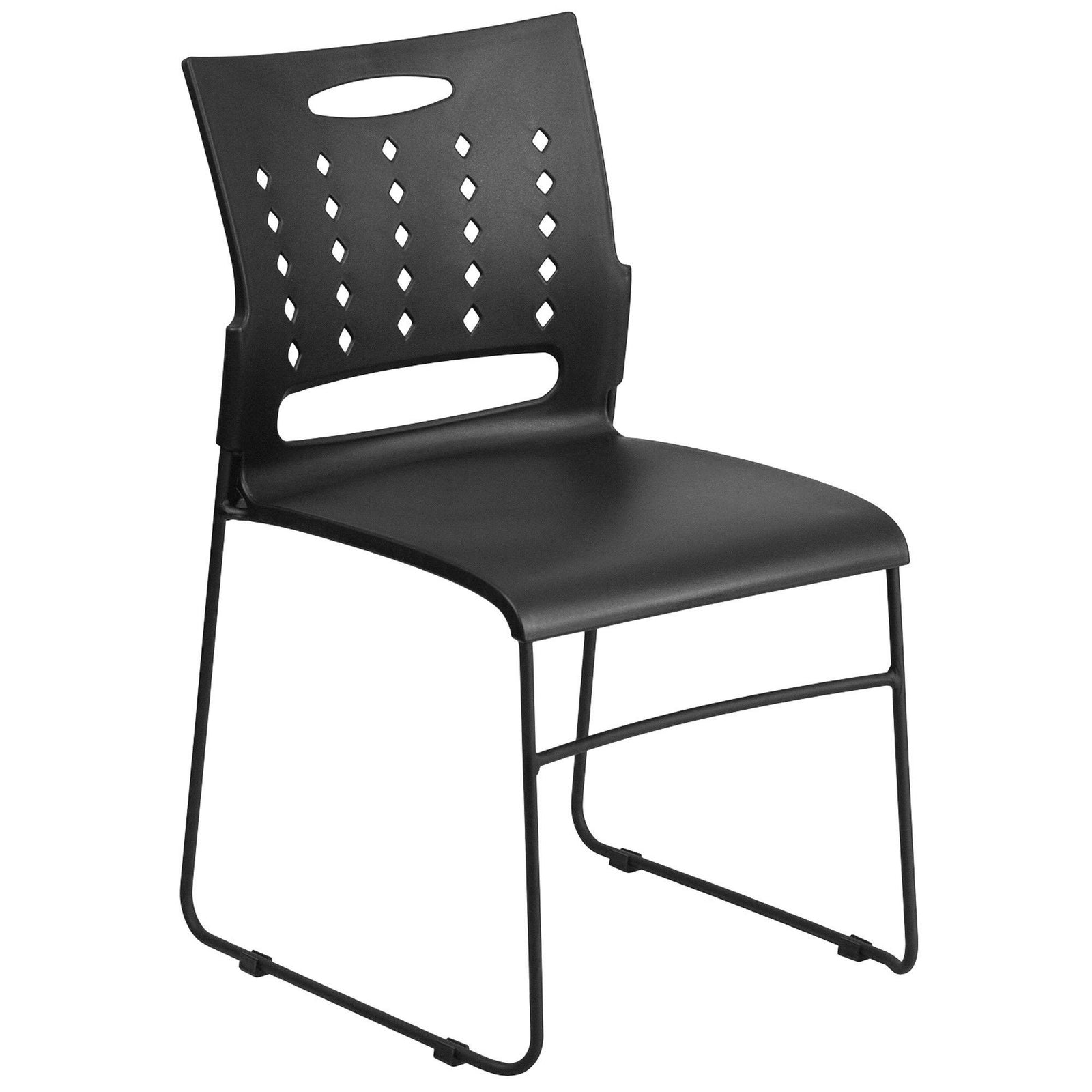 Nextgen Stack Chair with Air Vent Back, 881 lb. Capacity, Black Frame