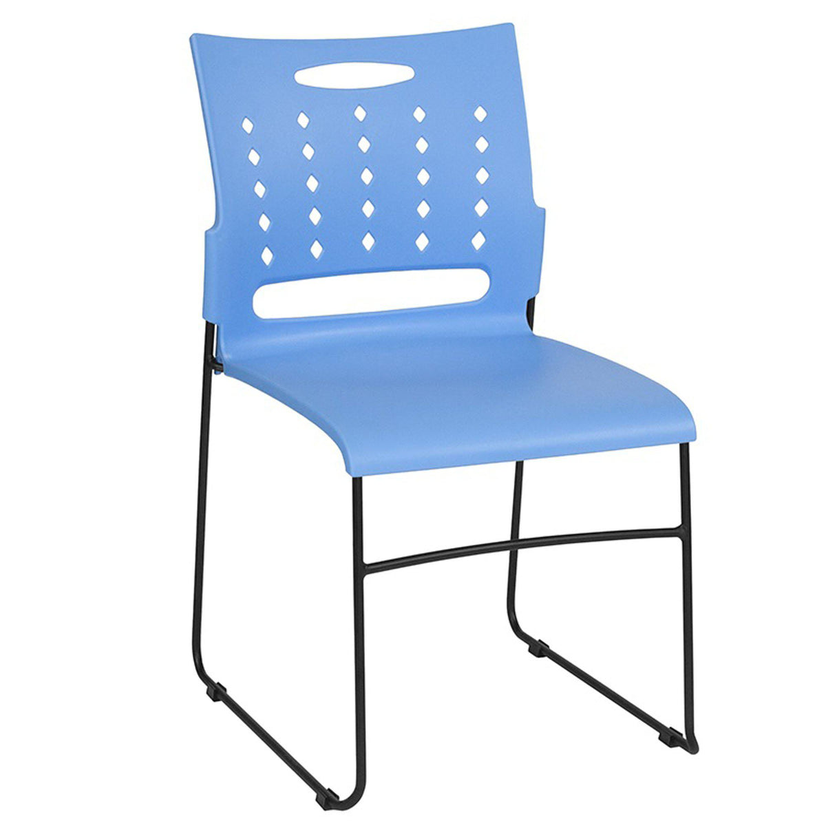 Nextgen Stack Chair with Air Vent Back, 881 lb. Capacity, Black Frame