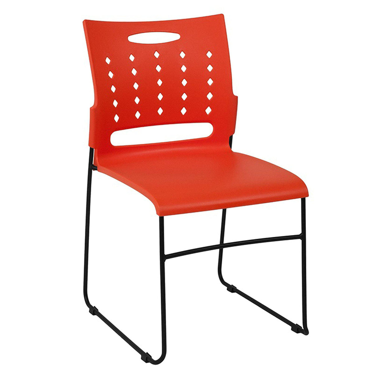 Nextgen Stack Chair with Air Vent Back, 881 lb. Capacity, Black Frame