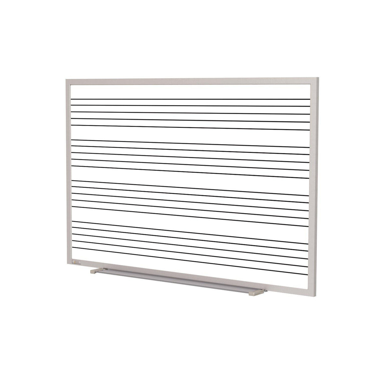 Music Staff Lined Porcelain Magnetic Board with Blade Tray, 4' x 8'