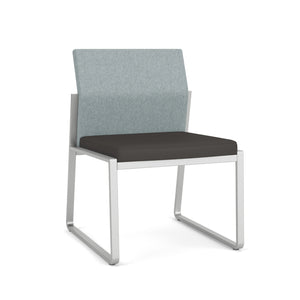 Gansett Collection Reception Seating, Armless Guest Chair, Healthcare Vinyl Upholstery, FREE SHIPPING