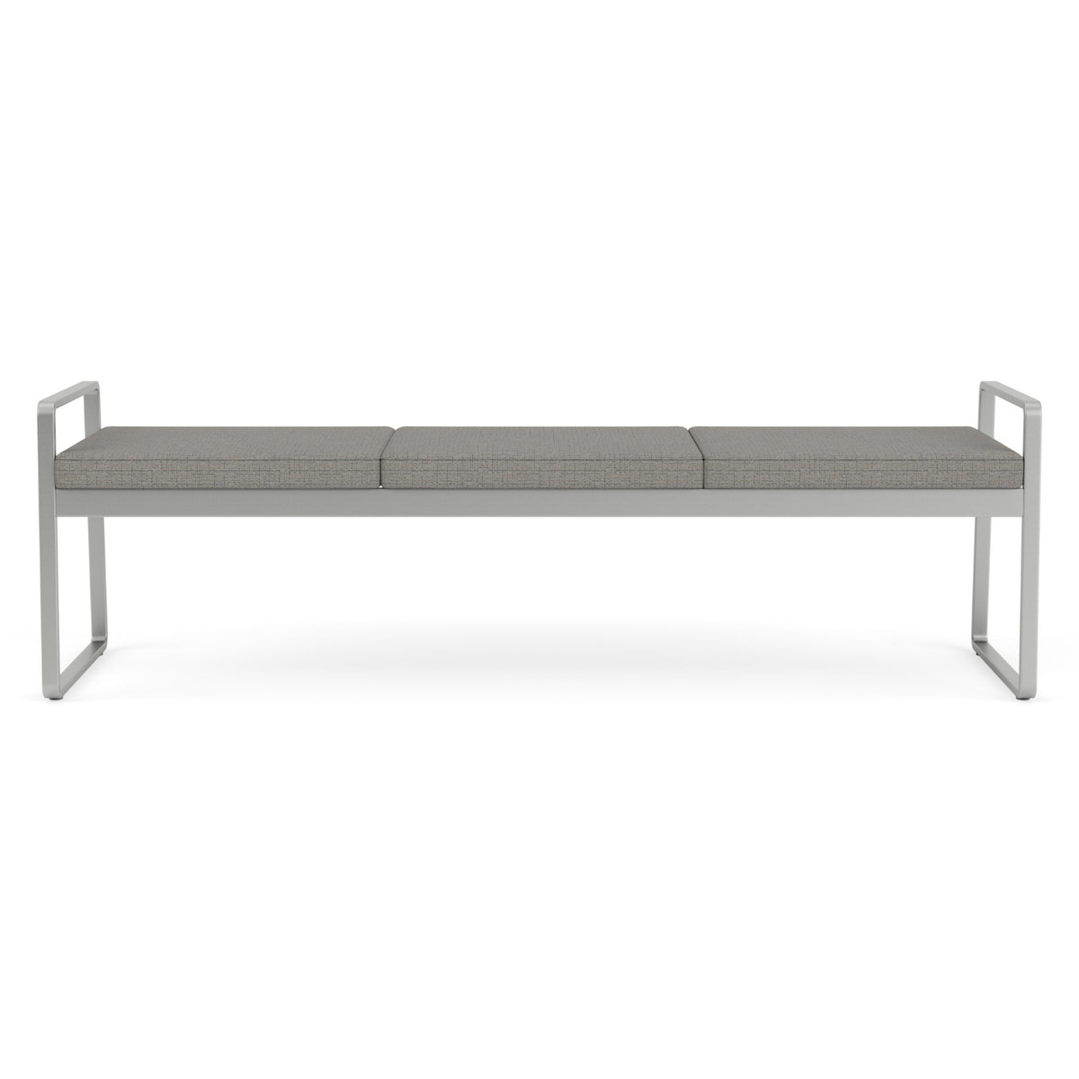 Gansett Collection Reception Seating, 3 Seat Bench, Designer Fabric Upholstery, FREE SHIPPING