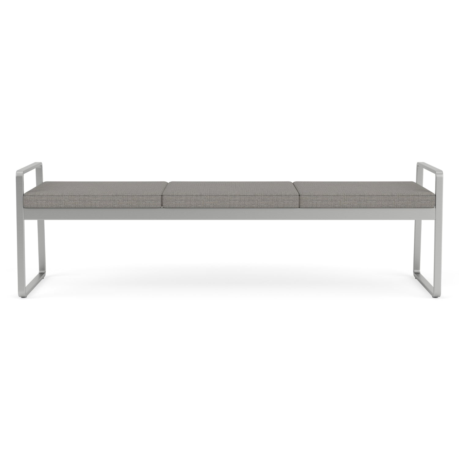 Gansett Collection Reception Seating, 3 Seat Bench, Designer Fabric Upholstery, FREE SHIPPING