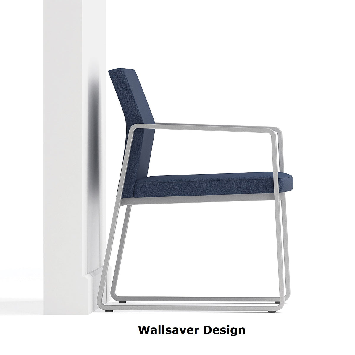 Gansett Collection Reception Seating, Guest Chair, 300 lb. Capacity, Healthcare Vinyl Upholstery, FREE SHIPPING