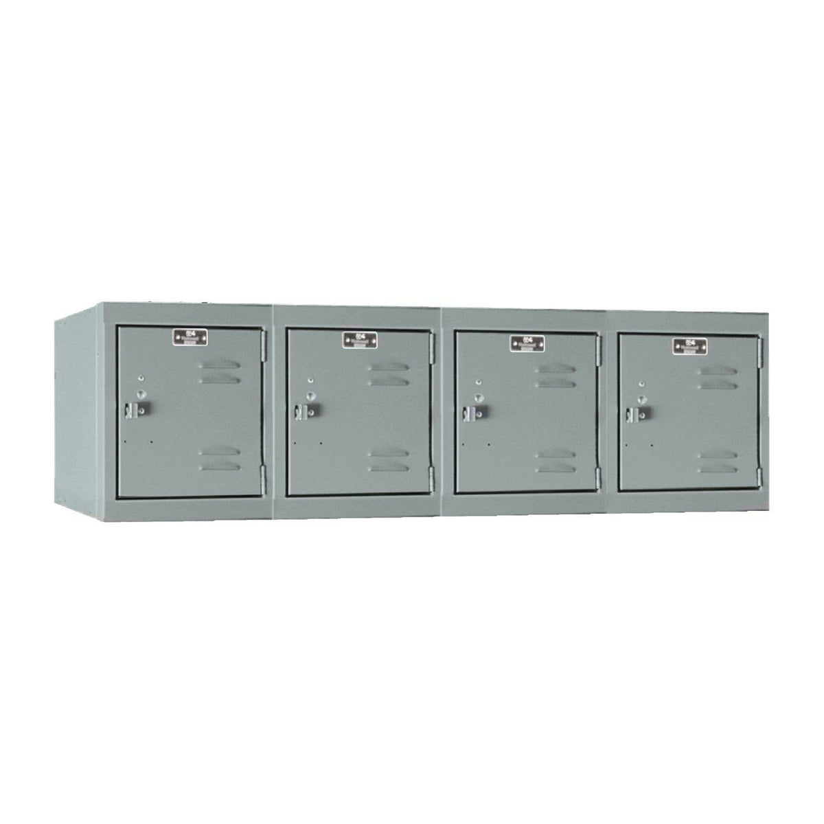 Premium 4-Wide Wall Mount Locker, 48" W x 18" D x 14-3/4" H (12" H Openings), Assembled