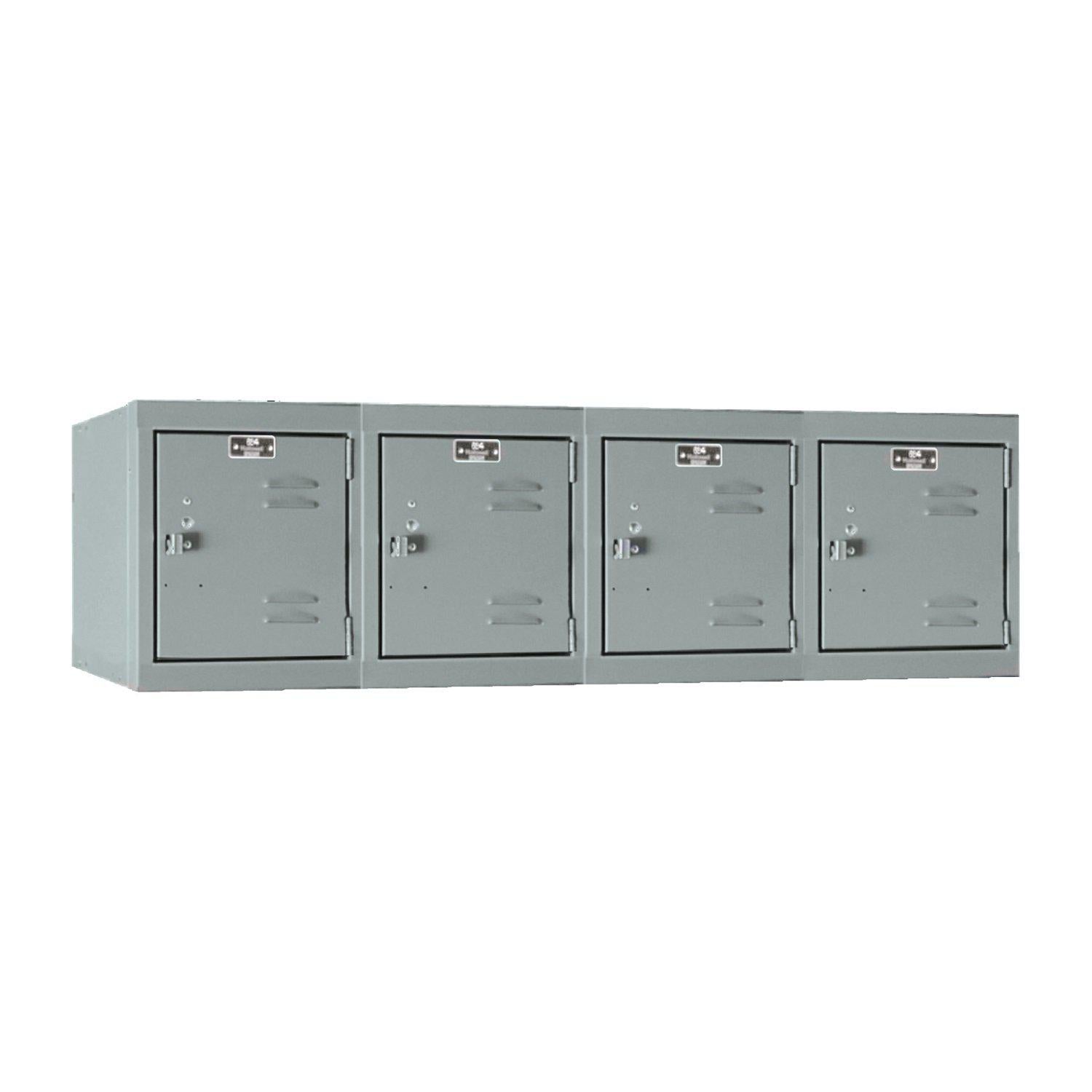 Premium 4-Wide Wall Mount Locker, 48" W x 18" D x 14-3/4" H (12" H Openings), Assembled