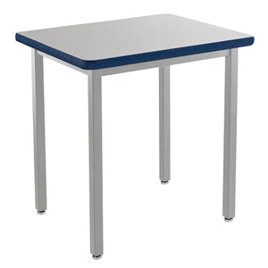 Heavy-Duty Fixed Height Utility Table, Soft Grey Frame, 24" x 30", Supreme High-Pressure Laminate Top with Black ProtectEdge