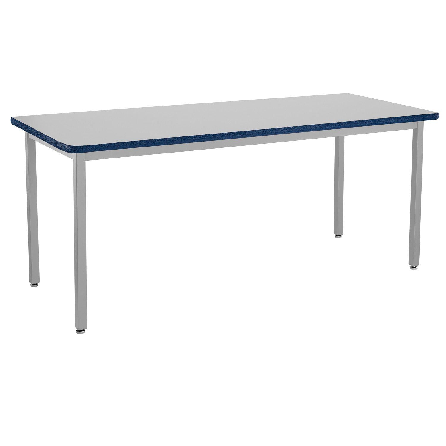 Utility Table Frame Heavy-Duty Fixed Height Utility Table, Soft Grey Frame, 24