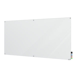 Harmony Frosted Glassboard, Non-Magnetic, Square Corners, 4' H x 6' W