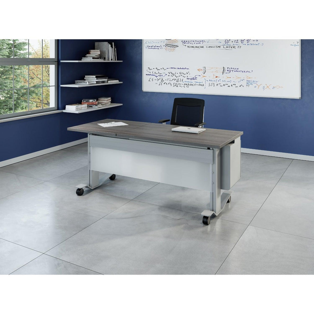 Hooligan Rectangular Teacher's Desk with Storage, 72" x 30"