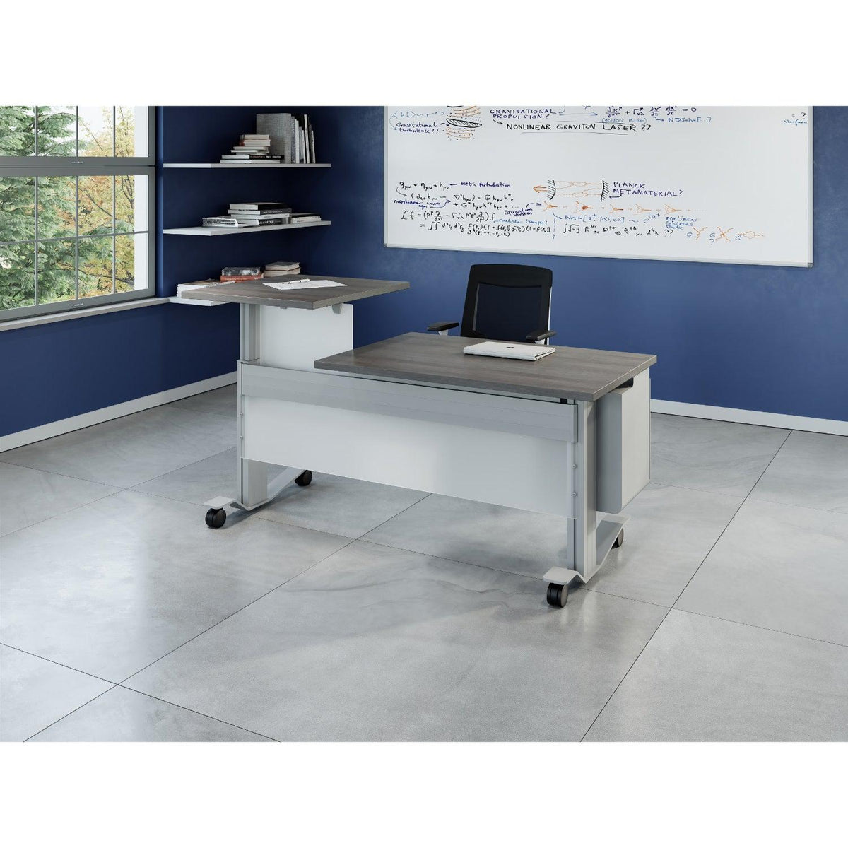 Hooligan Rectangular Teacher's Desk with Storage, 72" x 30"