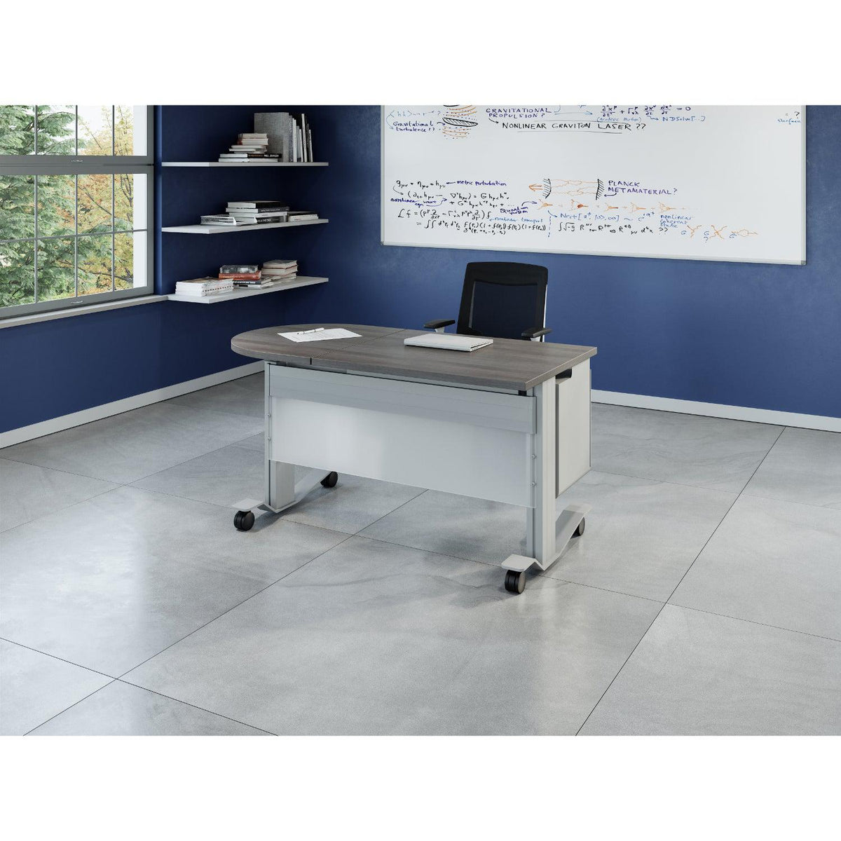 Hooligan Peninsula Teacher's Desk with Storage, 72" x 30"