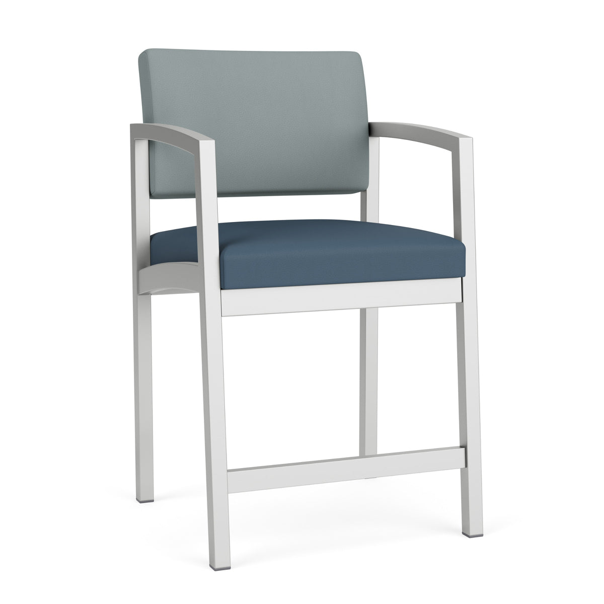 Lenox Steel Collection Reception Seating, Hip Chair, Designer Fabric Upholstery, FREE SHIPPING