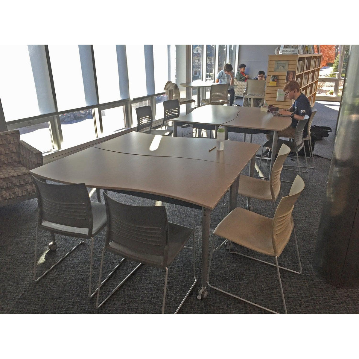 Muzo Kite® Wave Mobile Dry-Erase Flip-Top Folding/Nesting Table, Rectangle, 59" W x 34" D x 29" H