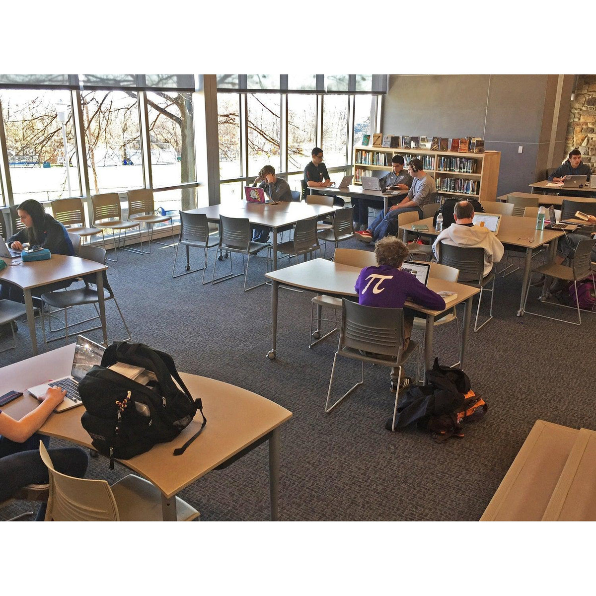 Muzo Kite® Wave Mobile Flip-Top Folding/Nesting Table, Semi-Circle, 59" W x 32" D x 29" H