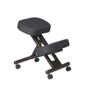 Ergonomically Designed Wood Knee Chair with Casters and Memory Foam