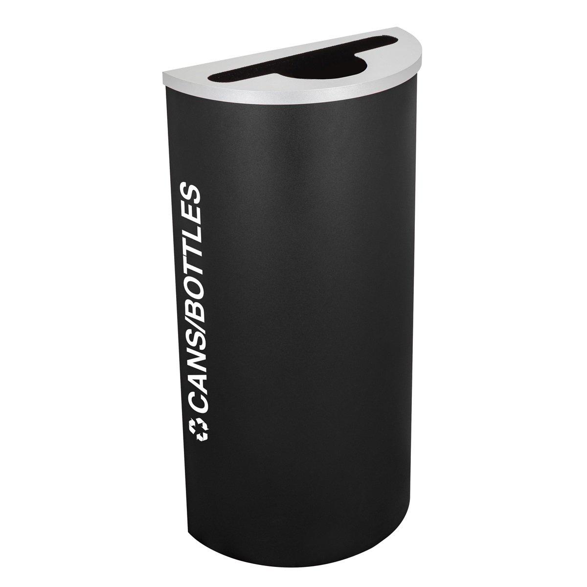 Kaleidoscope Collection 8 Gallon Half Round Indoor Recycling Receptacle