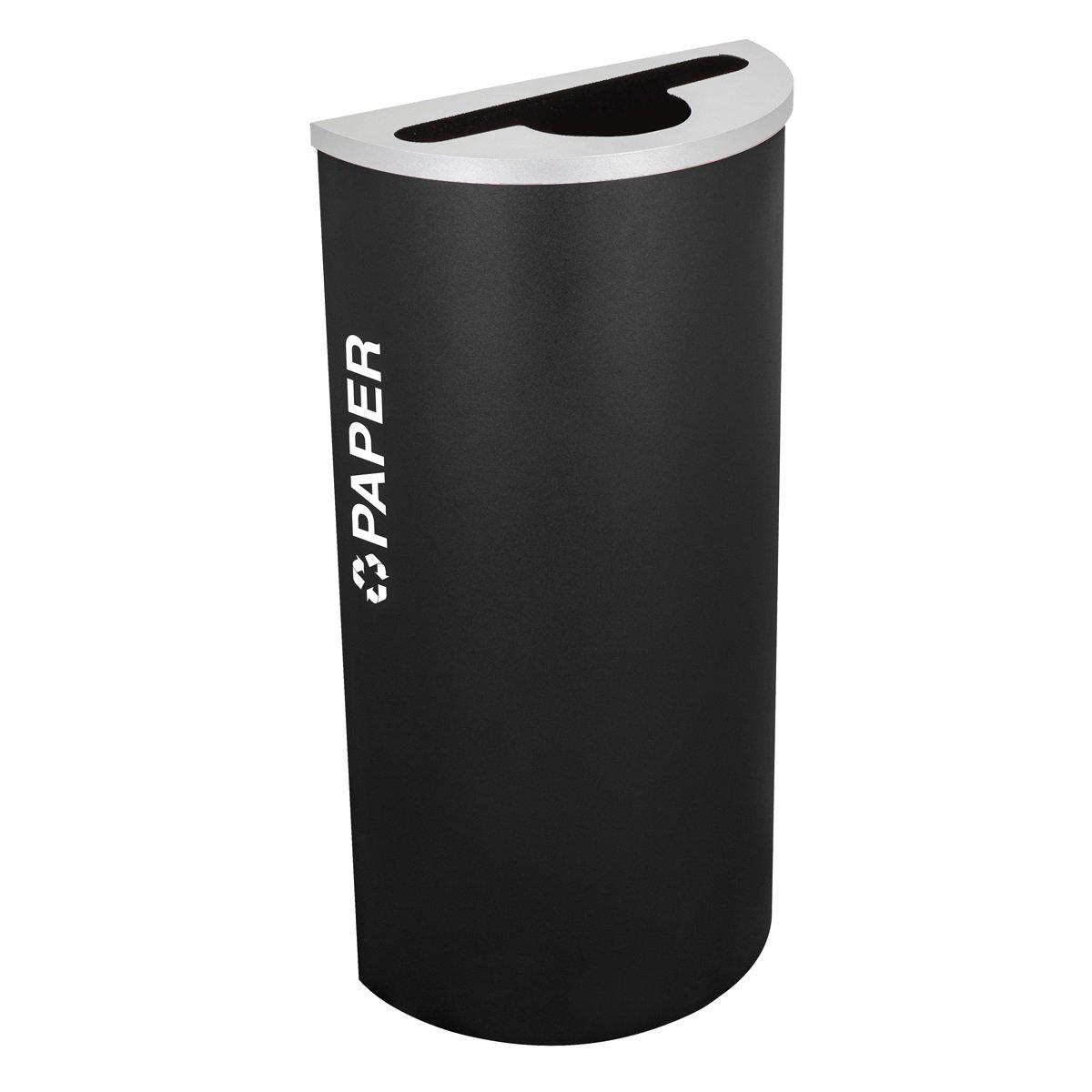 Kaleidoscope Collection 8 Gallon Half Round Indoor Recycling Receptacle