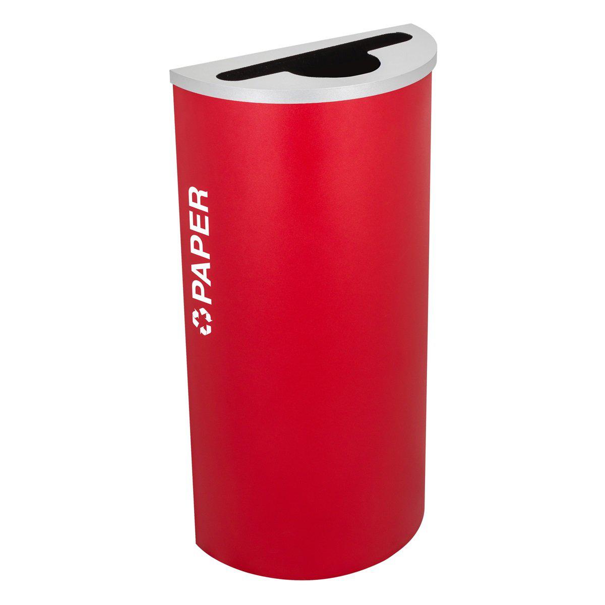 Kaleidoscope Collection 8 Gallon Half Round Indoor Recycling Receptacle