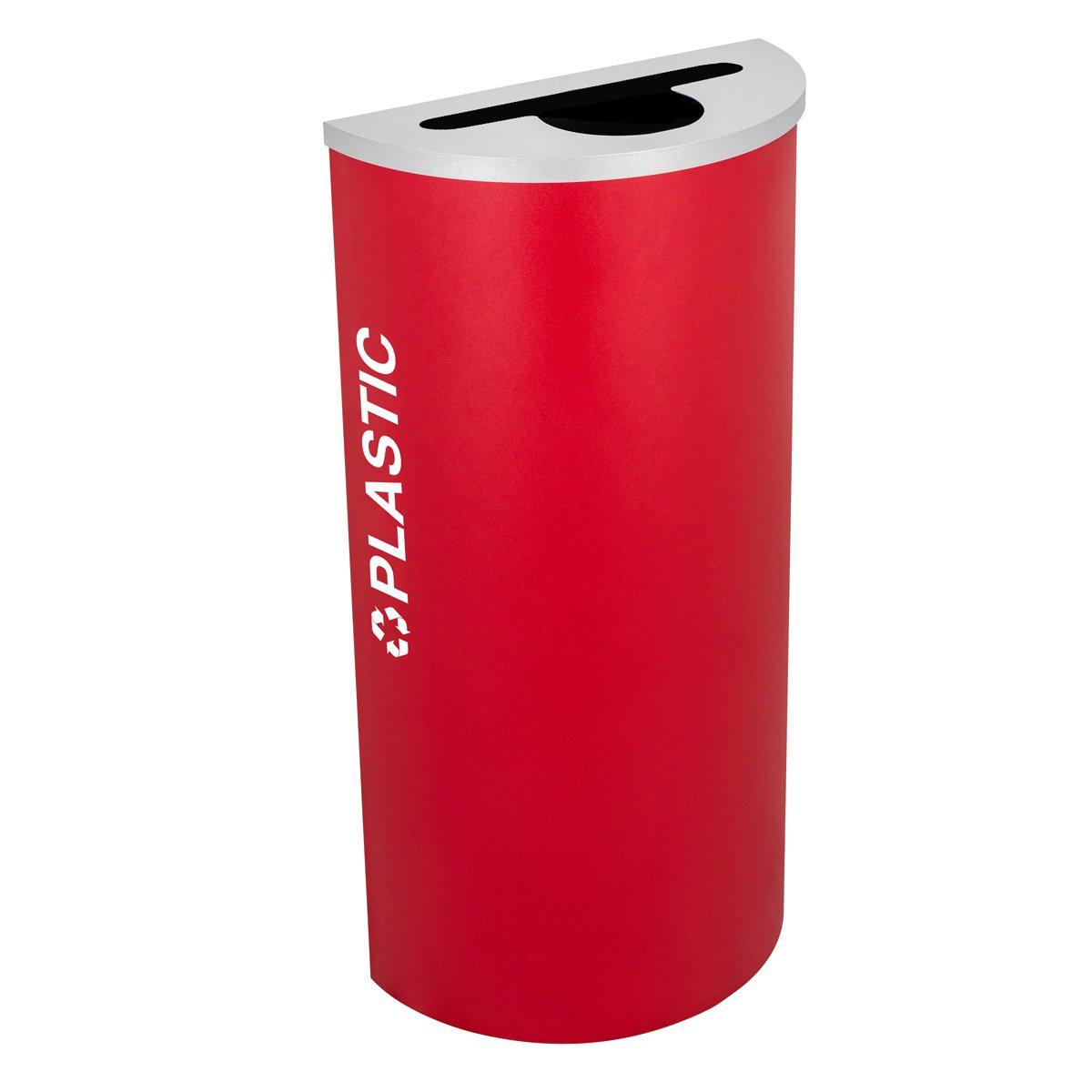 Kaleidoscope Collection 8 Gallon Half Round Indoor Recycling Receptacle