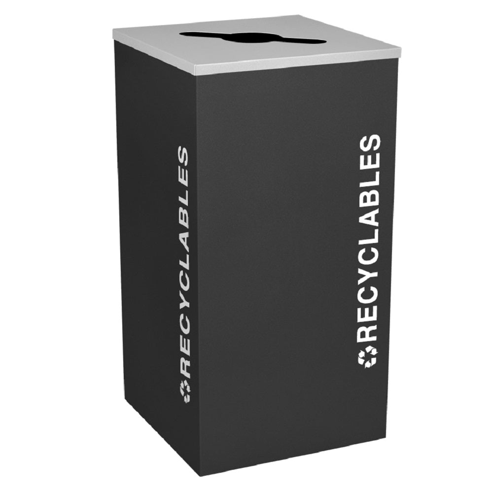 Kaleidoscope Collection 24 Gallon Square Indoor Recycling Receptacle