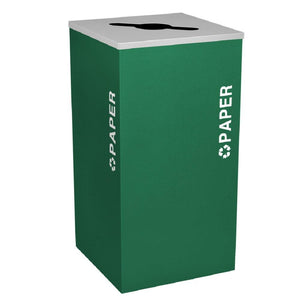 Kaleidoscope Collection 24 Gallon Square Indoor Recycling Receptacle