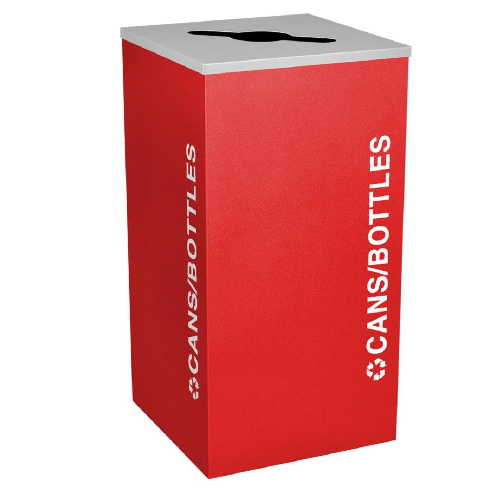 Kaleidoscope Collection 24 Gallon Square Indoor Recycling Receptacle