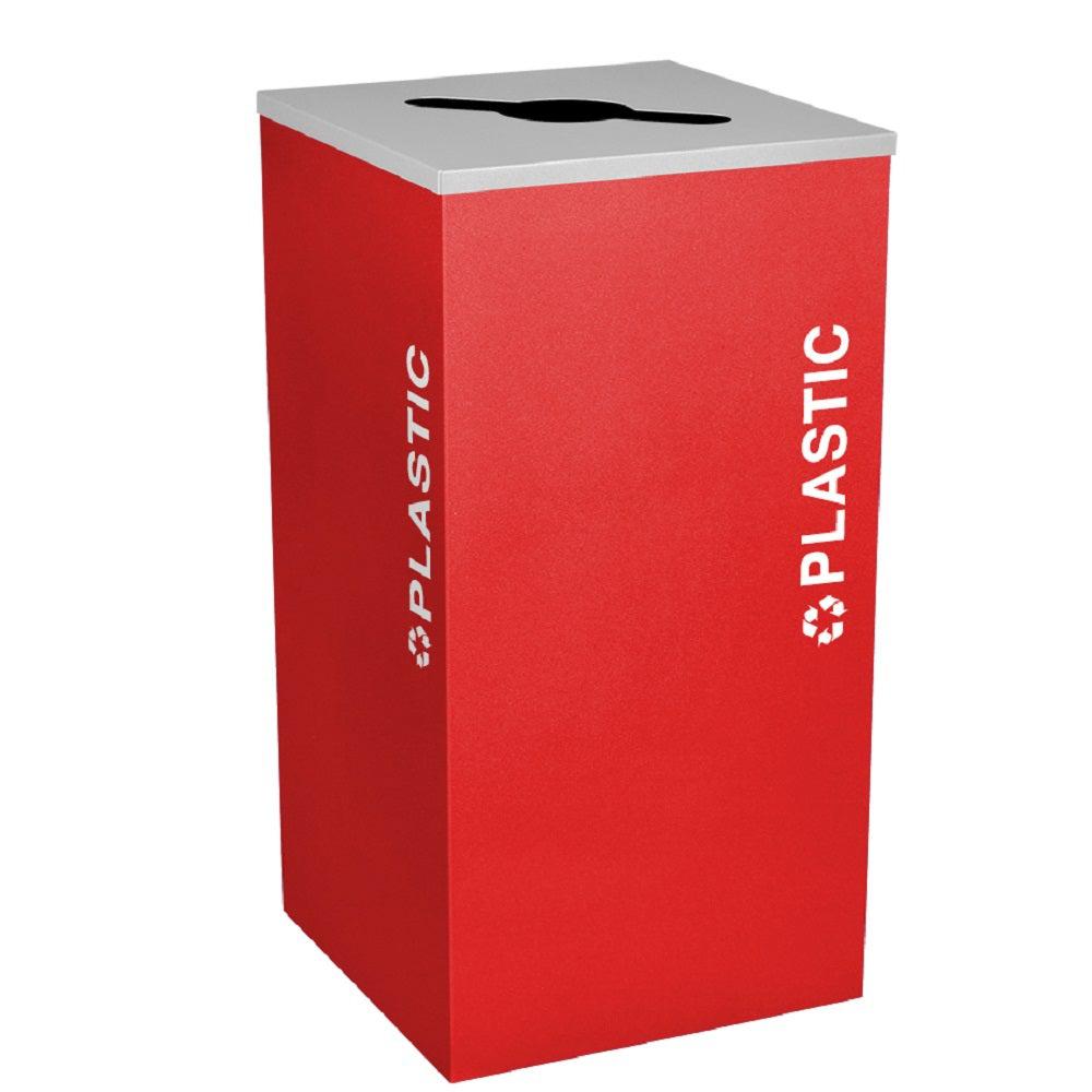 Kaleidoscope Collection 24 Gallon Square Indoor Recycling Receptacle