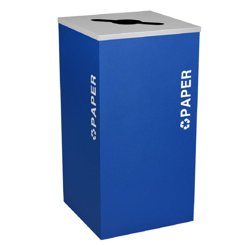 Kaleidoscope Collection 24 Gallon Square Indoor Recycling Receptacle