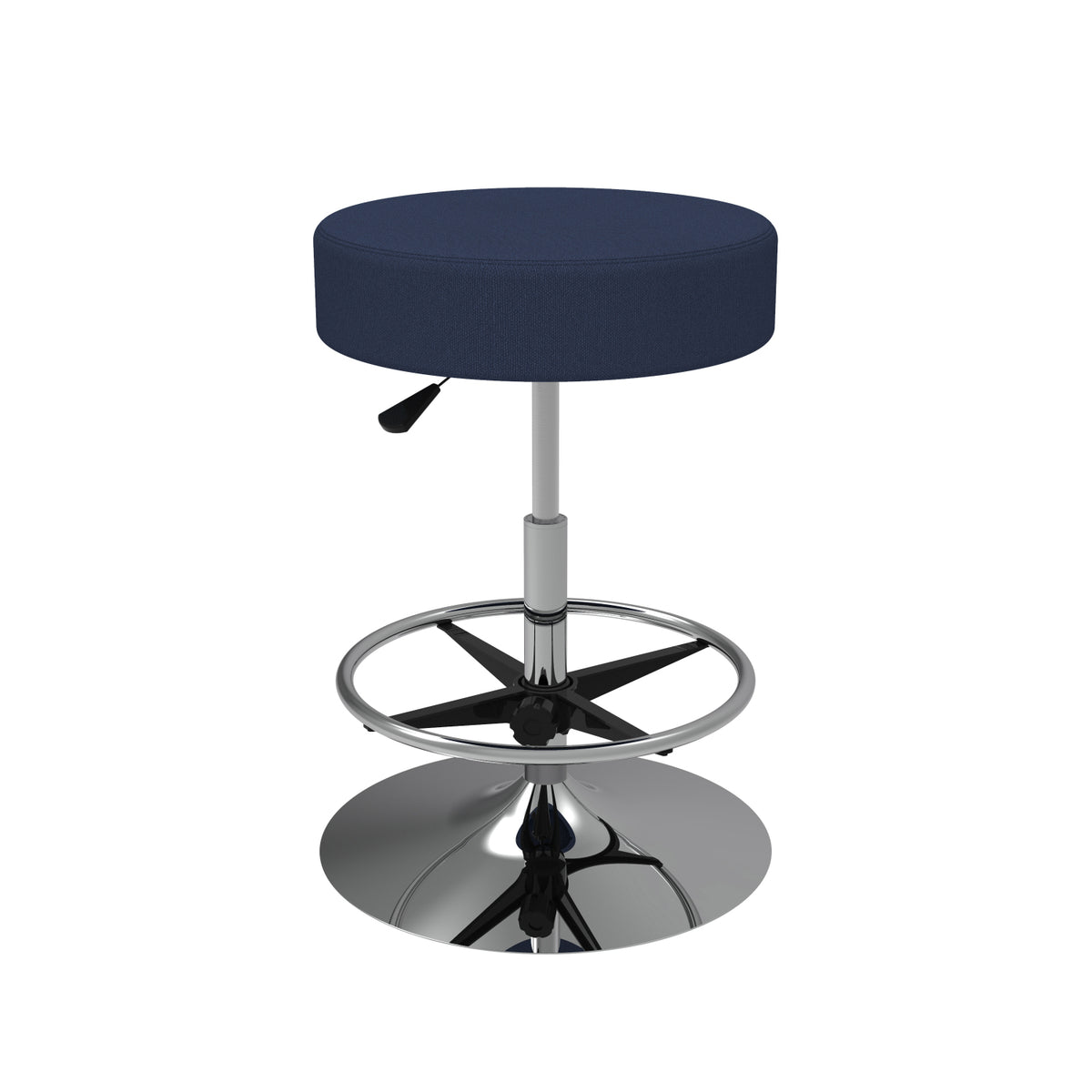 Cushioned Adjustable Swivel Stool