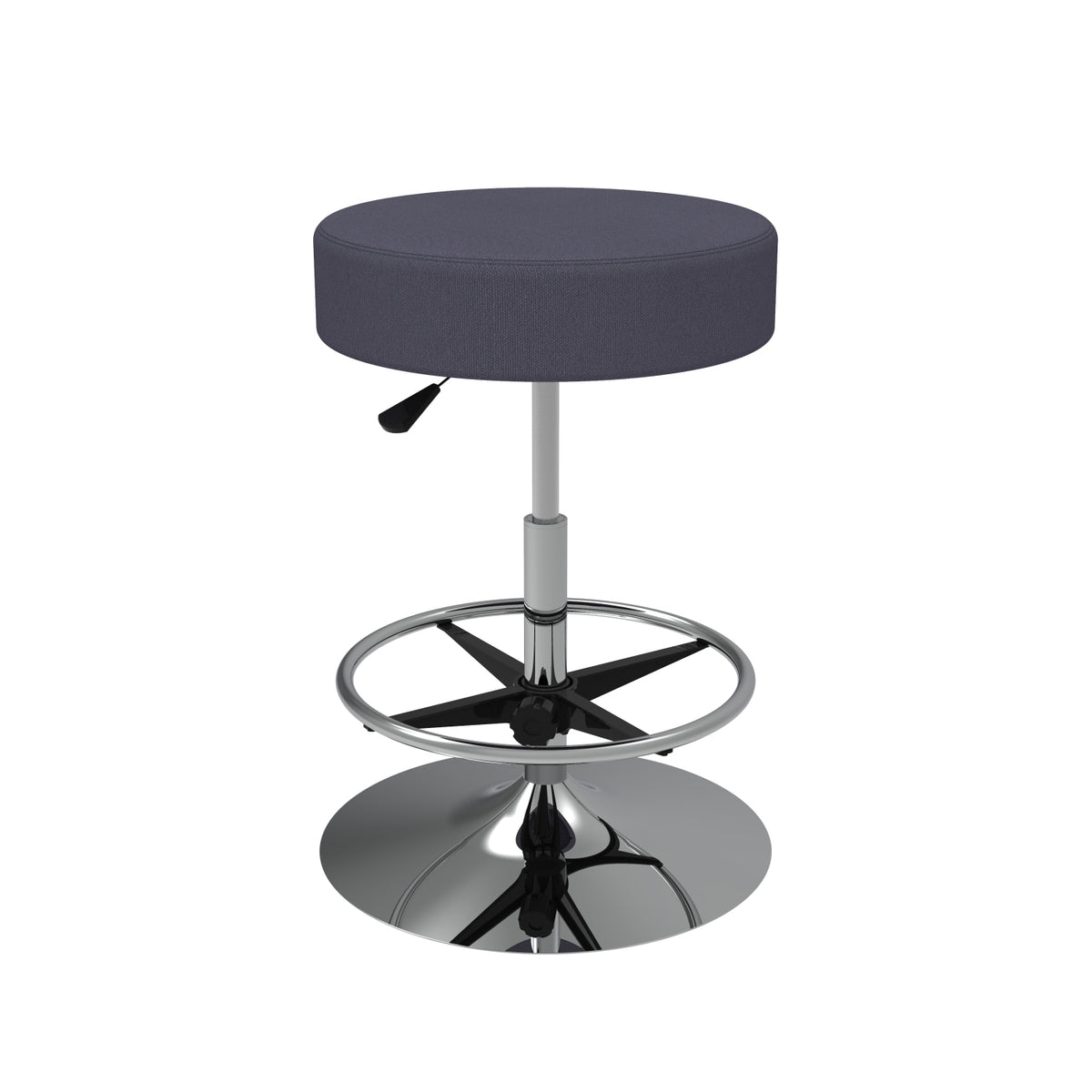 Cushioned Adjustable Swivel Stool