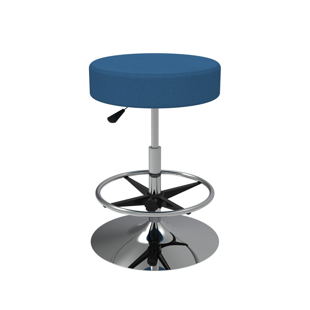 Cushioned Adjustable Swivel Stool