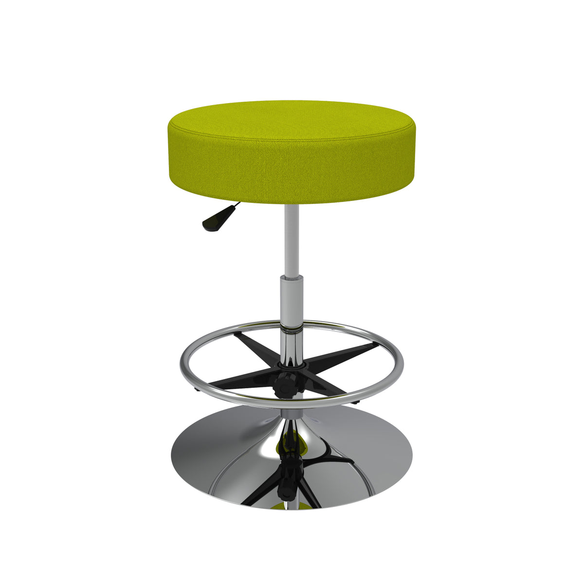 Cushioned Adjustable Swivel Stool