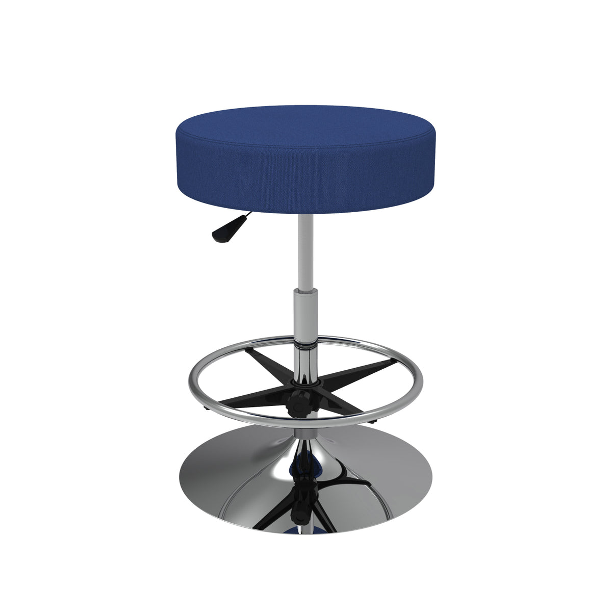 Cushioned Adjustable Swivel Stool