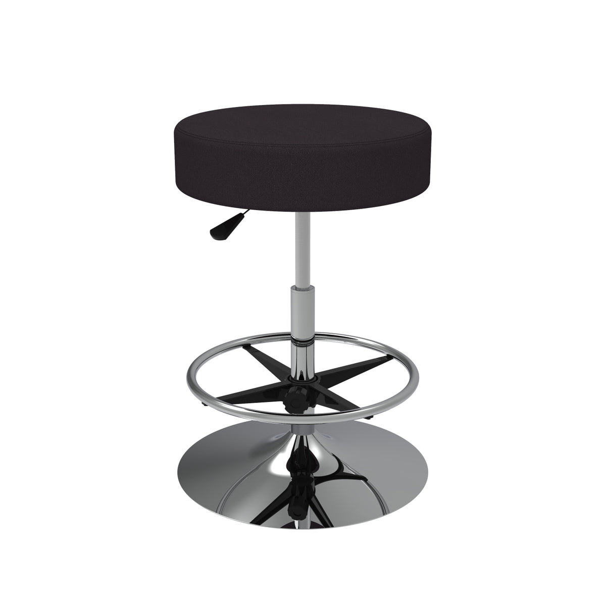 Cushioned Adjustable Swivel Stool