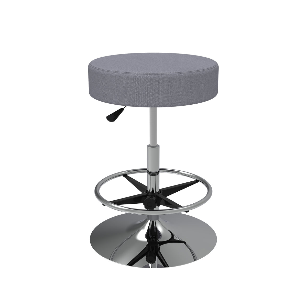 Cushioned Adjustable Swivel Stool