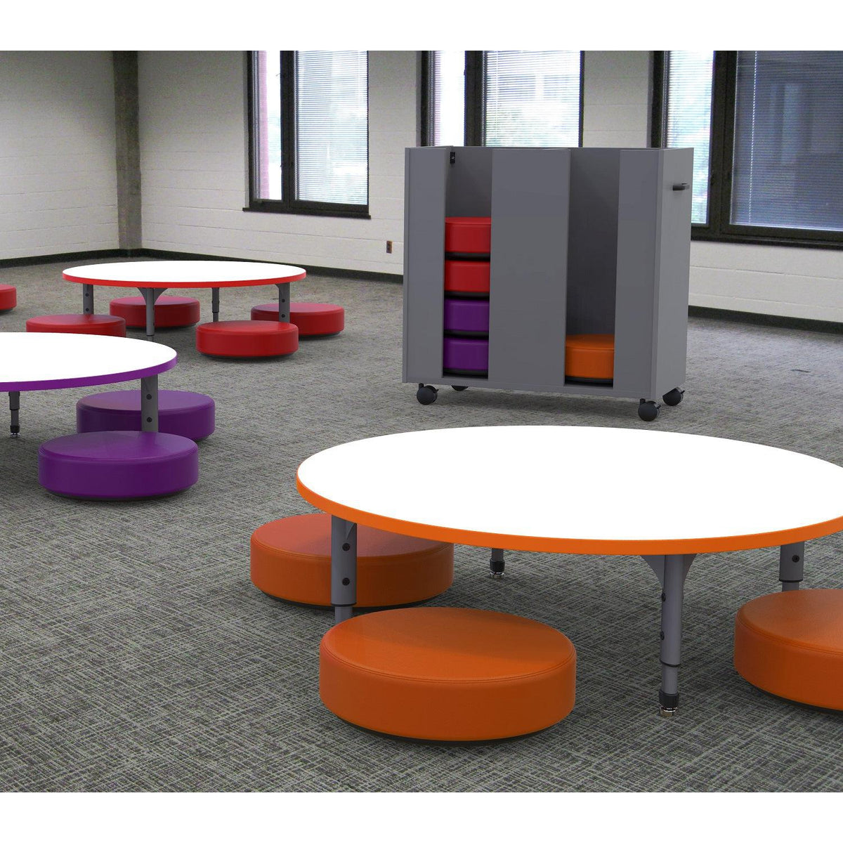 Horizon Mobile Cushion Caddy for Sonik Floor Rockers, Holds 12