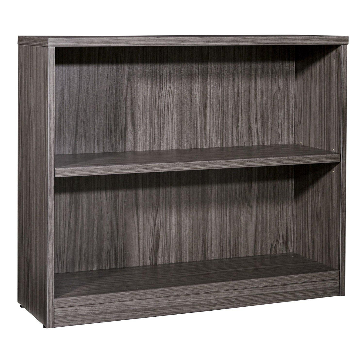 30" High 2-Shelf Laminate Bookcase with 1" Thick Shelves