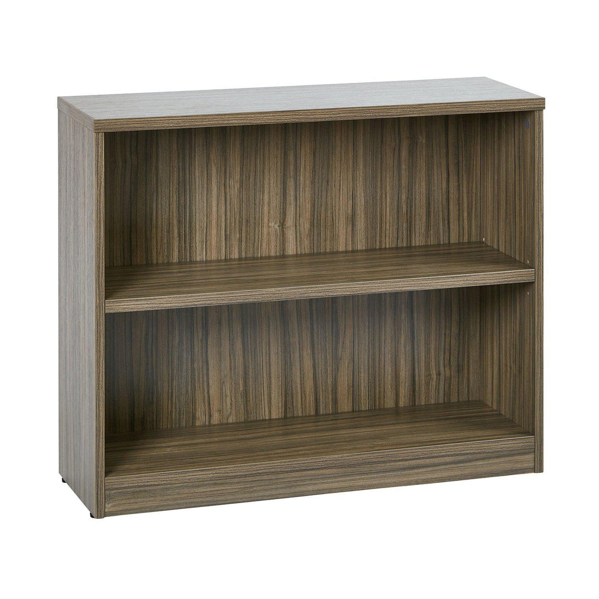 30" High 2-Shelf Laminate Bookcase with 1" Thick Shelves