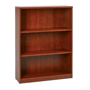 48" High 3-Shelf Laminate Bookcase with 1" Thick Shelves