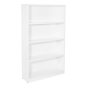 60" High 4-Shelf Laminate Bookcase with 1" Thick Shelves