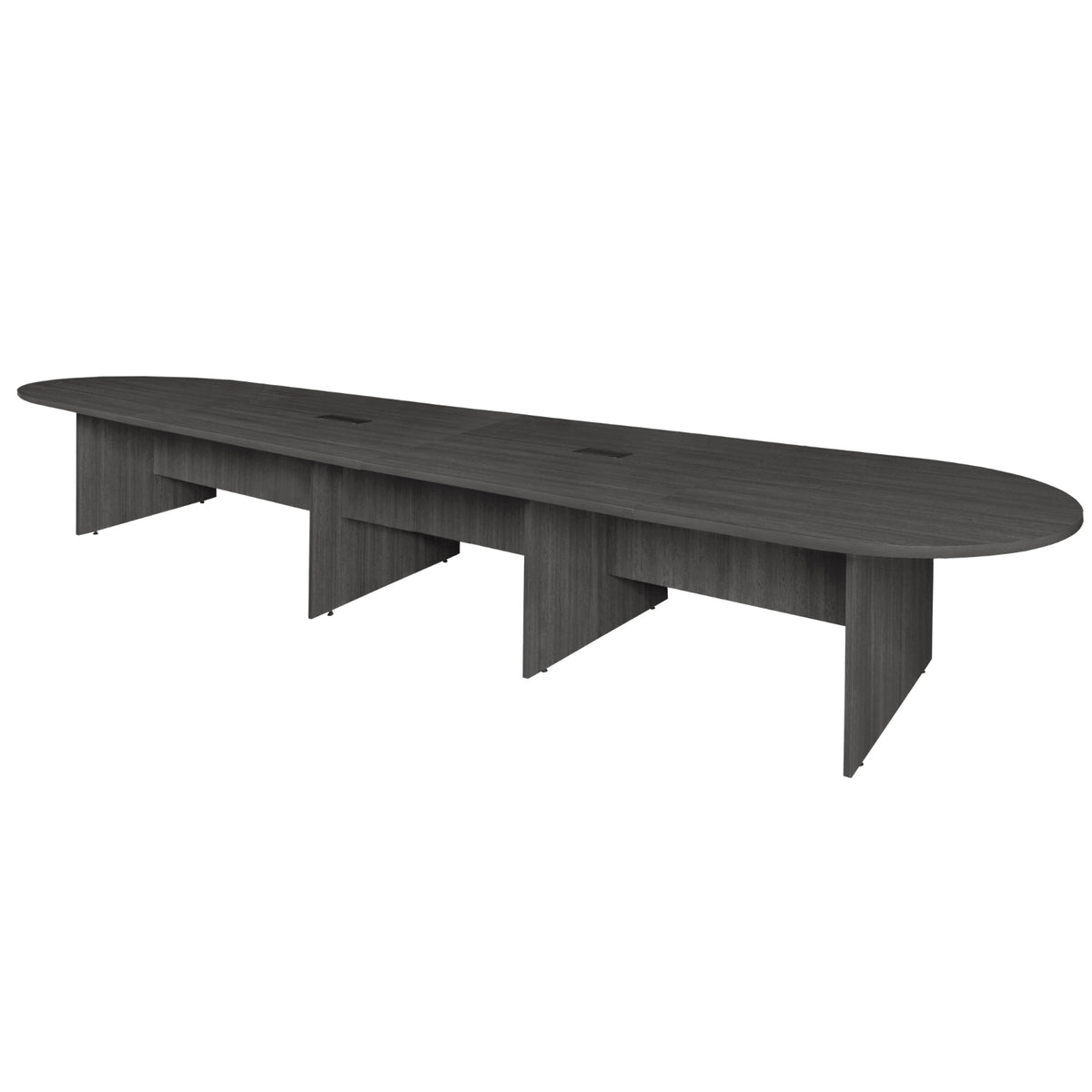 Legacy Collection 16 Ft. Modular Racetrack Conference Table with 2 Pow ...